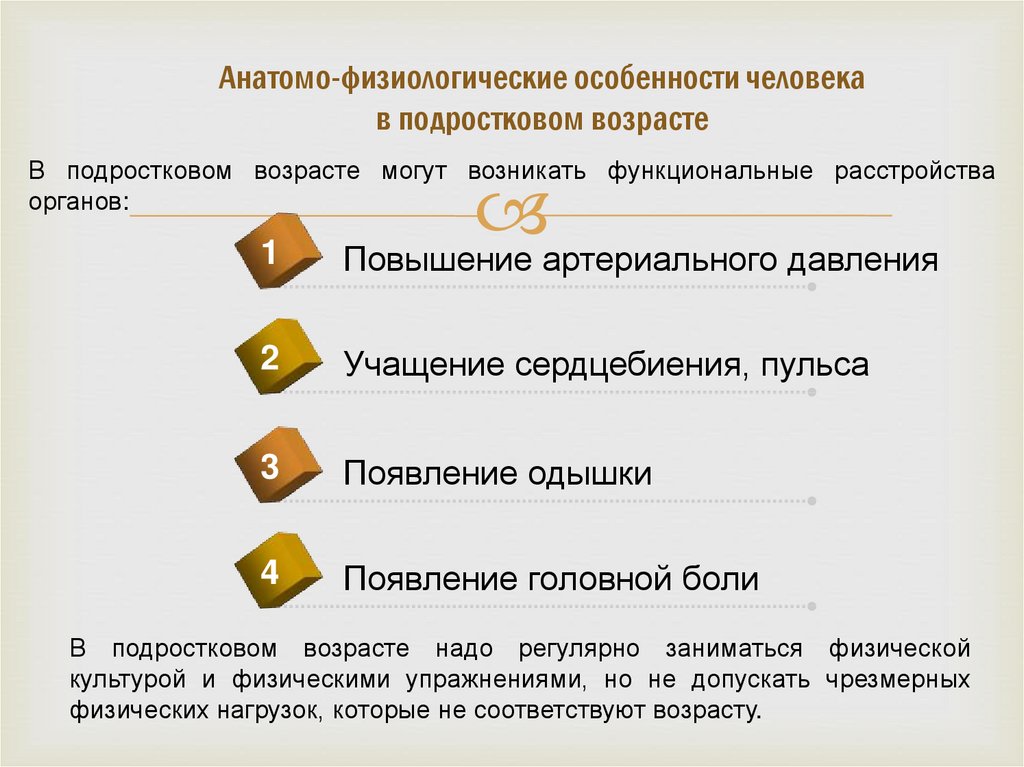 Презентация анатомо физиологические особенности человека в подростковом возрасте