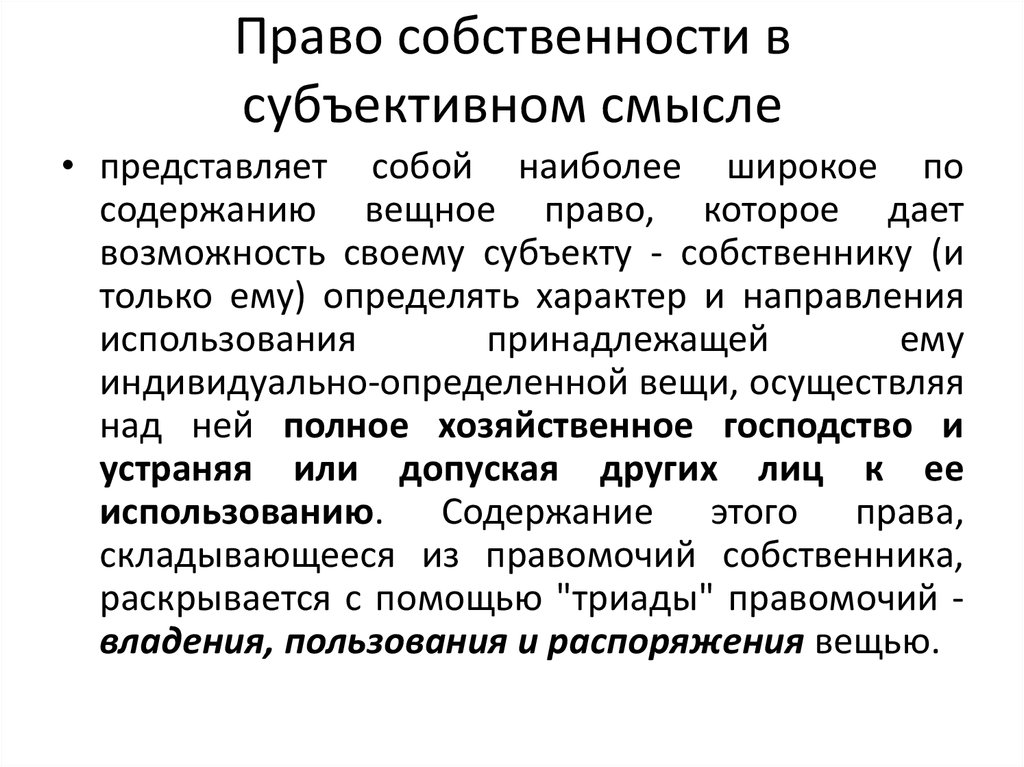 Субъективный смысл