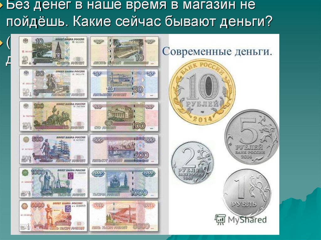 Номинал купюр в россии. Российские банкноты и монеты. Современные бумажные деньги. Современные банкноты и монеты. Современные денежные знаки.