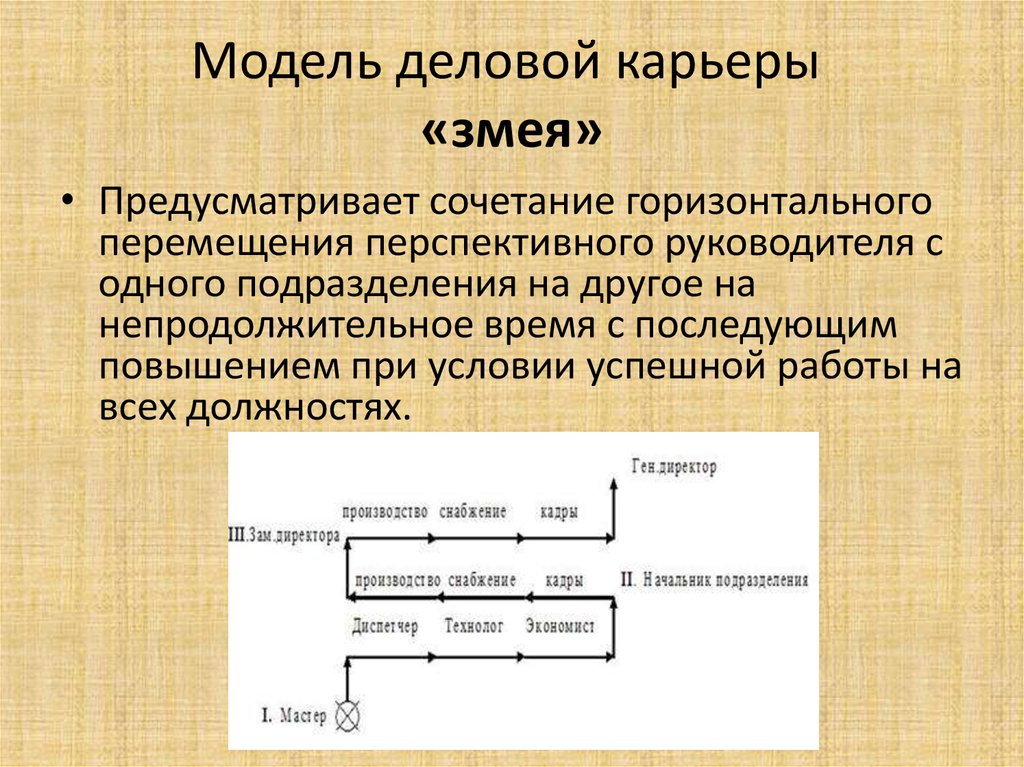 Виды деловой карьеры схема