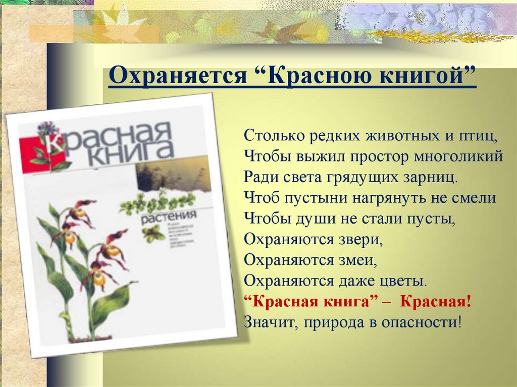 Красная книга презентация