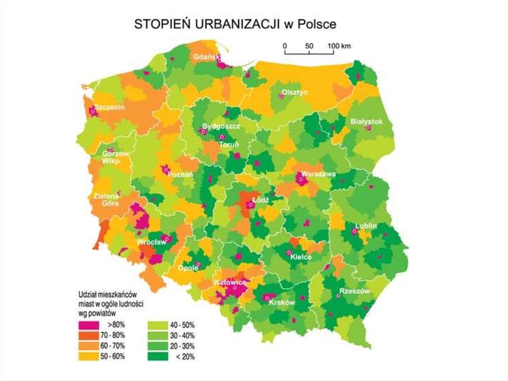 Ludność I Urbanizacja W Polsce Quiz Urbanizacja - online presentation