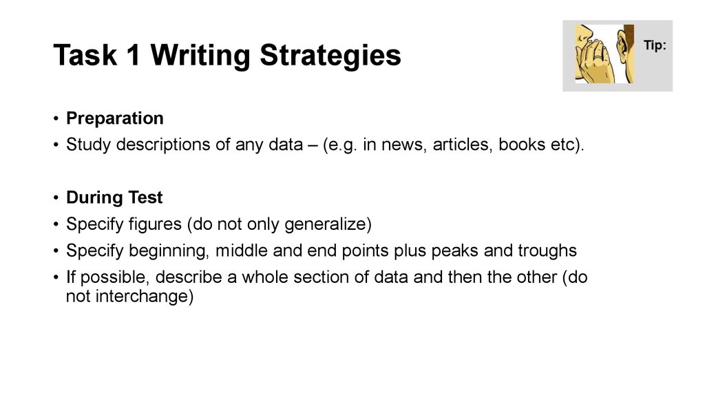 Task 1 Writing Strategies