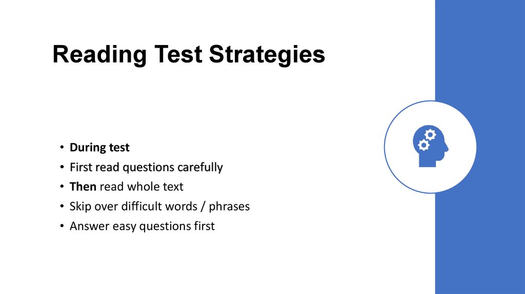 Reading Test Strategies