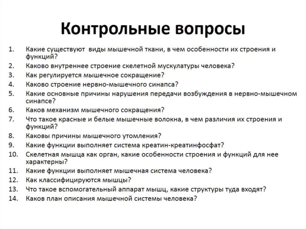 Контрольные вопросы