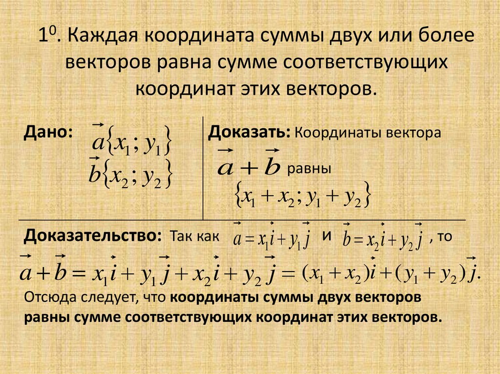 Даны вектора найти сумму данных векторов. Каждая координата суммы двух векторов равна. RRF;LFZ rjjhlbuyfnf cevvs LDE[N BKB ,jktt dnrjhjd hfdyf. Координаты суммы двух векторов равны. Каждая координата суммы двух или более векторов равна.