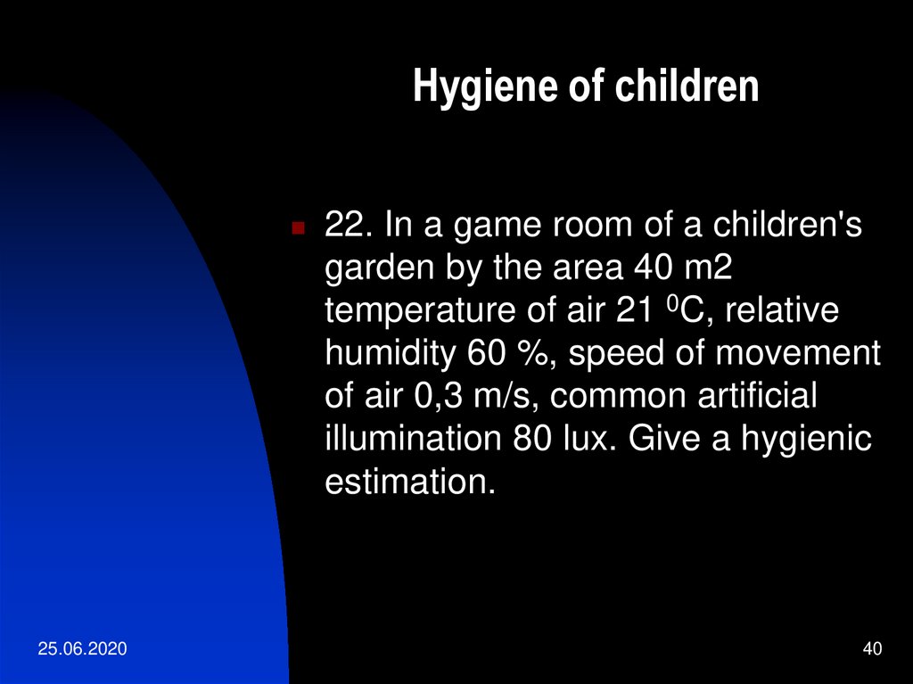 Hygiene of children