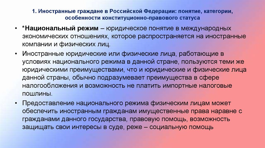 Категории лиц являющихся гражданами российской федерации презентация