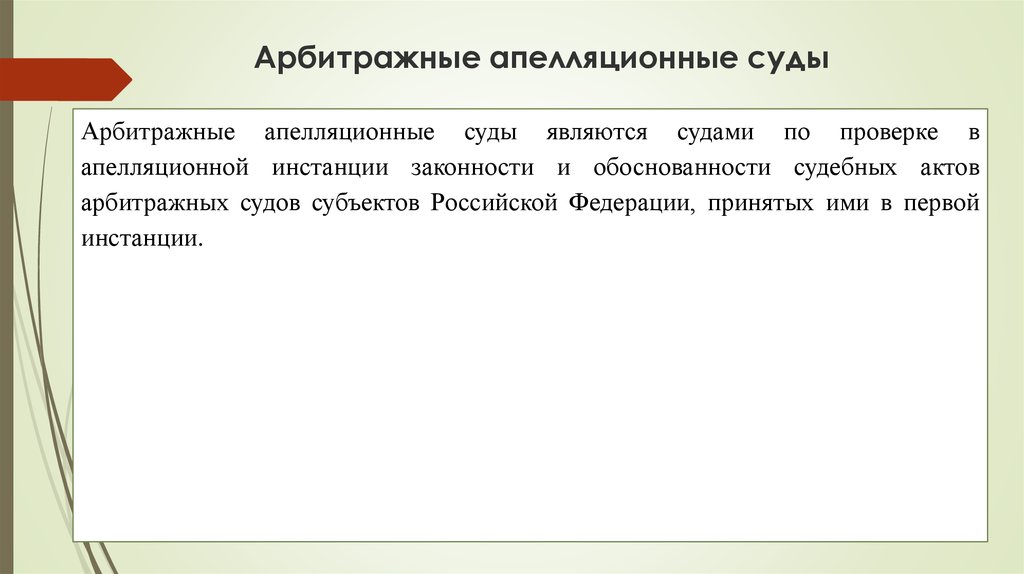 Карта арбитражных апелляционных судов