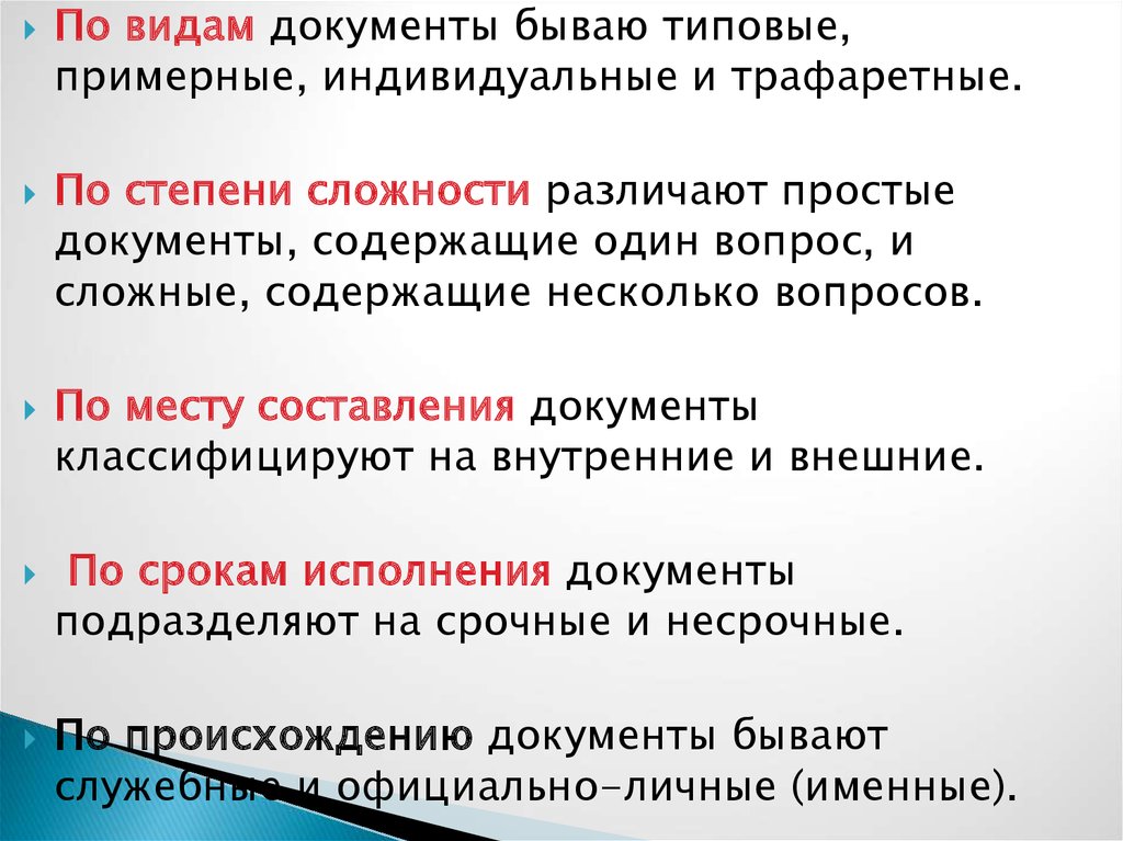 Происхождение документа