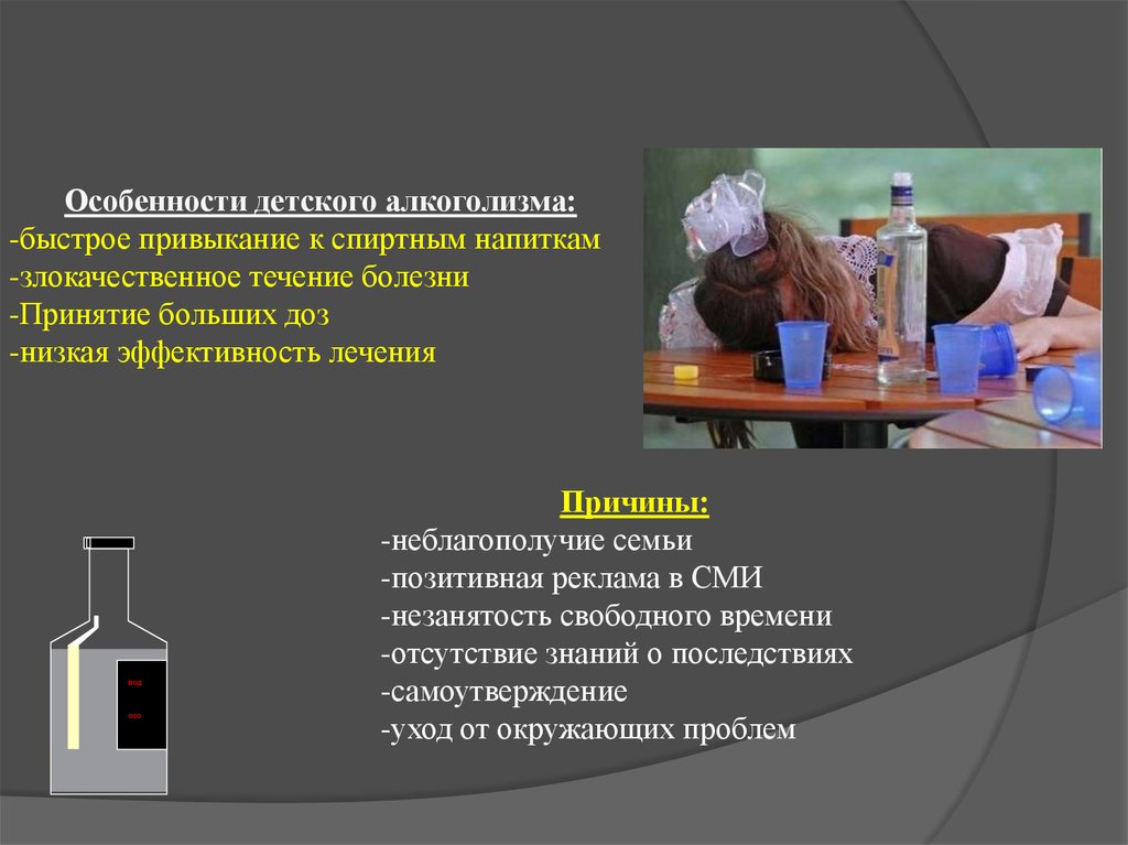 Презентация о детском алкоголизме