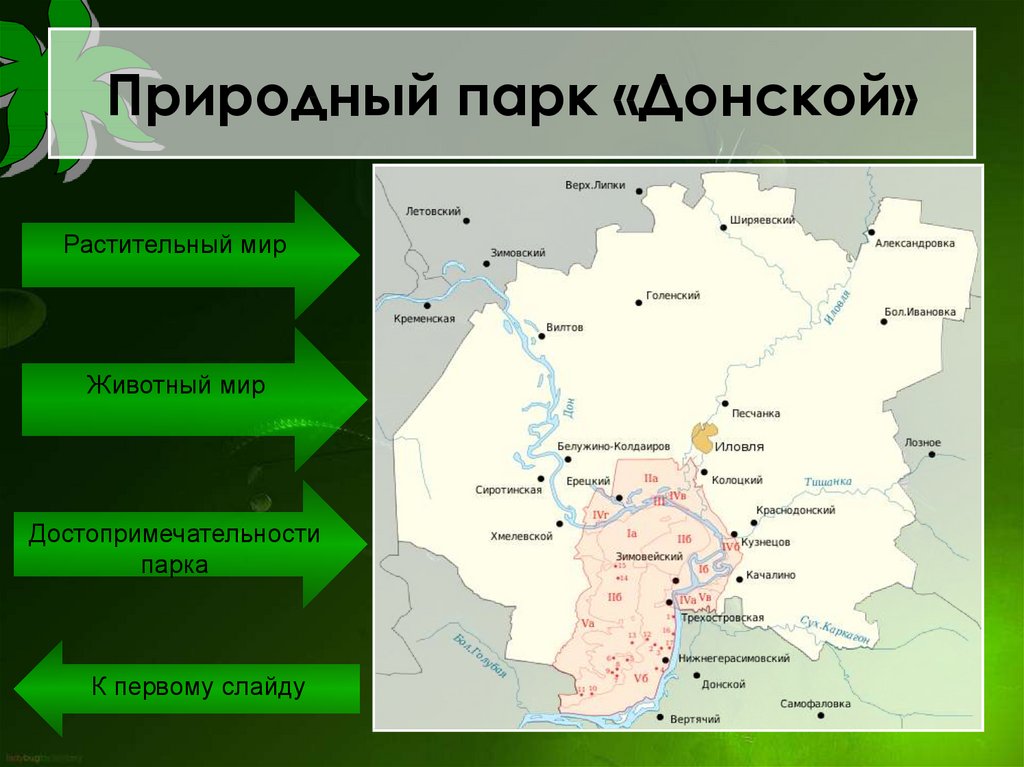 Охраняемые территории волгоградской области. Природный парк Донской Волгоградская область карта. Донской природный заповедник карта. Донской (природный парк, Волгоградская область) границы на карте. Донской природный парк Ростовская область границы.