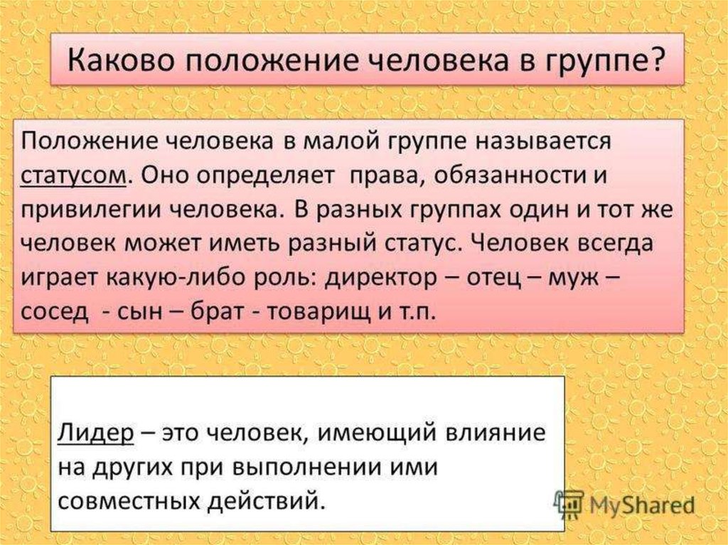 Каково было положение. Положение человека в группе. Роли человека в малой группе. Положение человека в малой группе называется. Роль человека в группе.