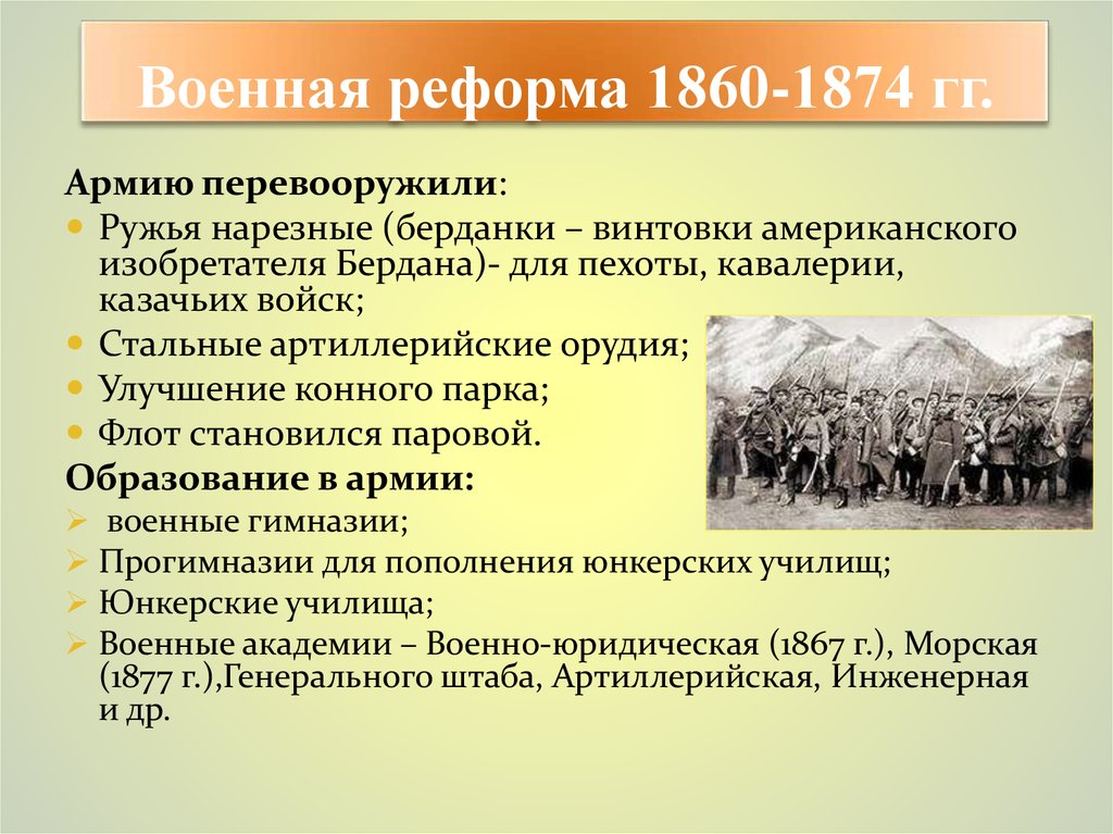 Либеральные реформы александра 2 презентация 9 класс