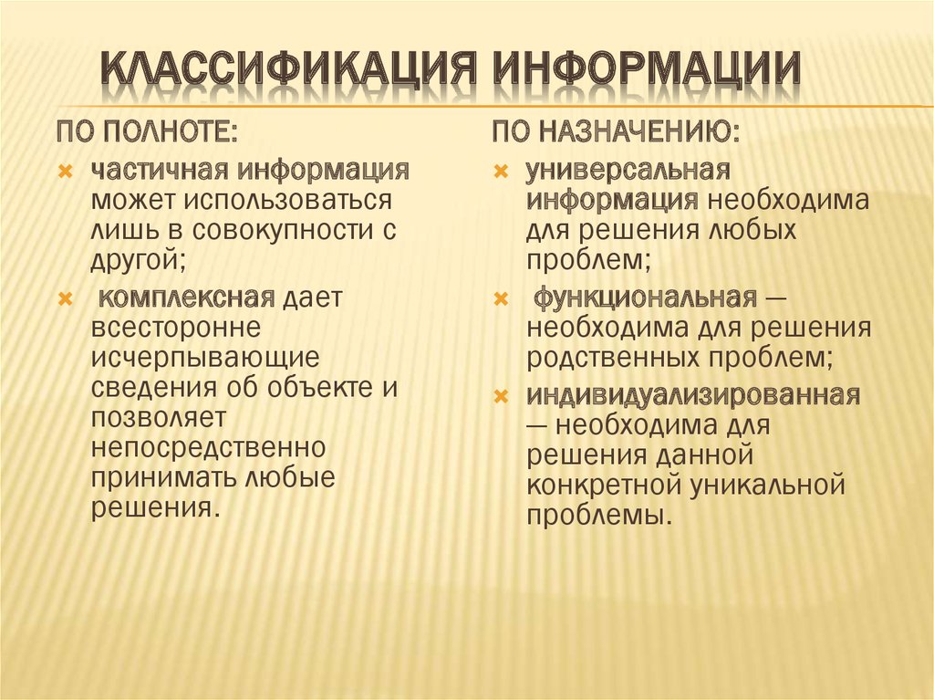 Группа управления информацией