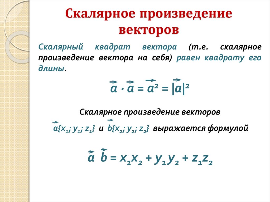 Когда скалярное произведение равно нулю. Скалярный квадрат вектора. Скалярное произведение вектора на самого себя. Скалярный квадрат вектора формула. Вектор в квадрате формула.
