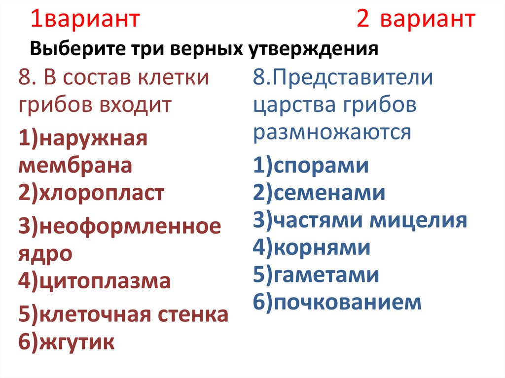 Три верных утверждения