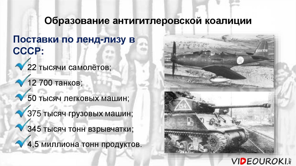 Антигитлеровская коалиция и кампания 1942 г на восточном фронте 11 класс презентация