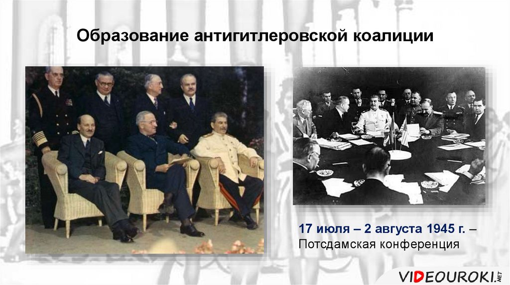 Международное сотрудничество в годы второй мировой войны антигитлеровская коалиция презентация