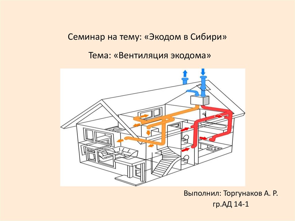 Чертеж эко дома