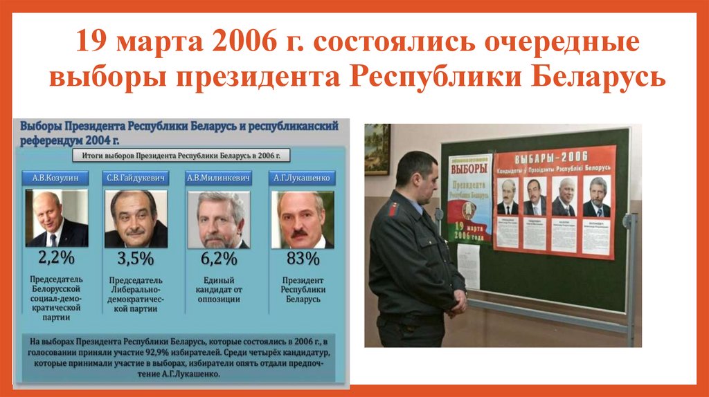 В каком году выборы президента белоруссии. Выборы президента 2006. Выборы президента Белоруссии 2004. Политический режим Республики Беларусь. Выборы 2006 года в России президента.