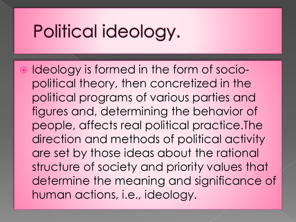 What Is Political Ideology Simple Definition