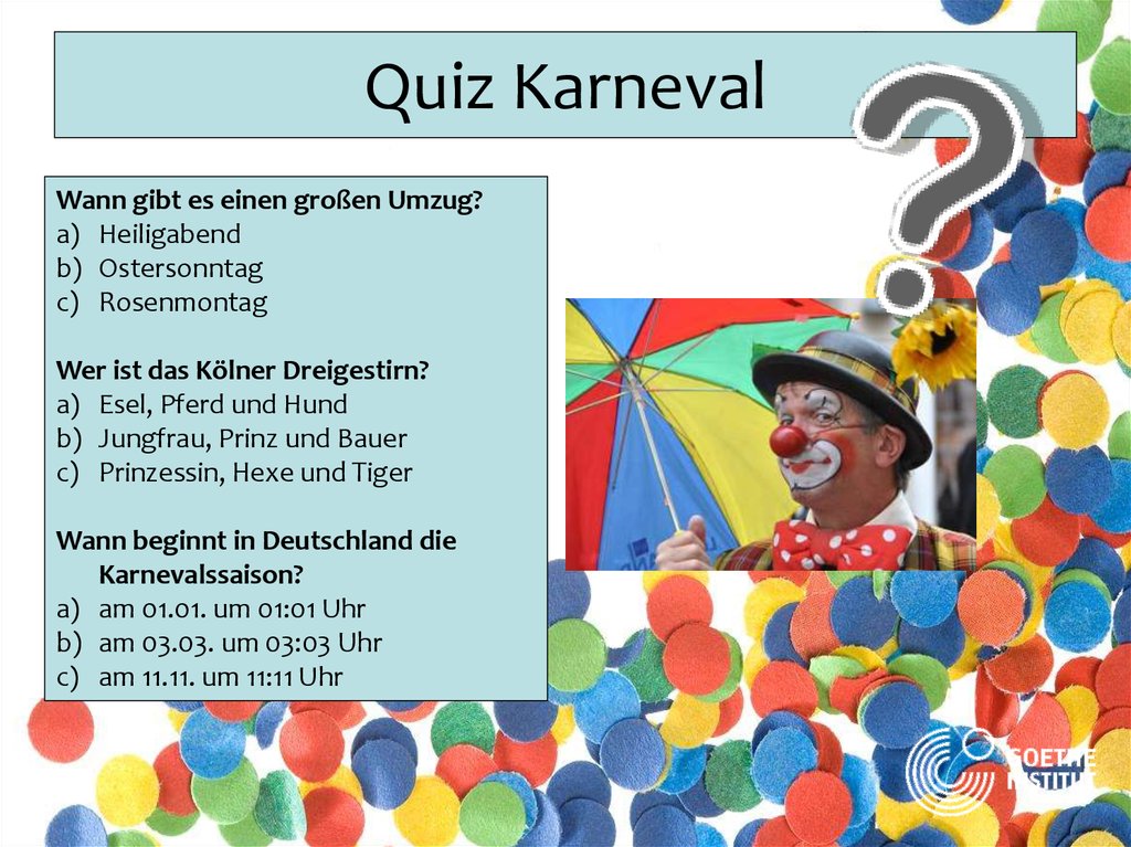 Quiz Karneval
