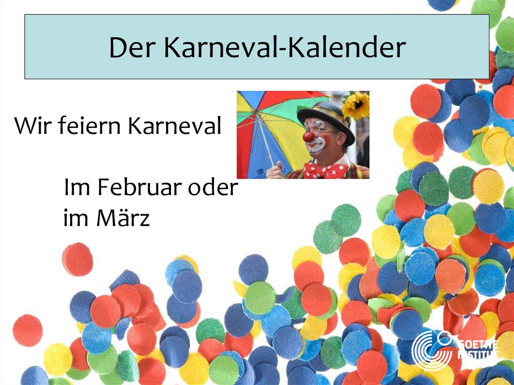 Der Karneval-Kalender