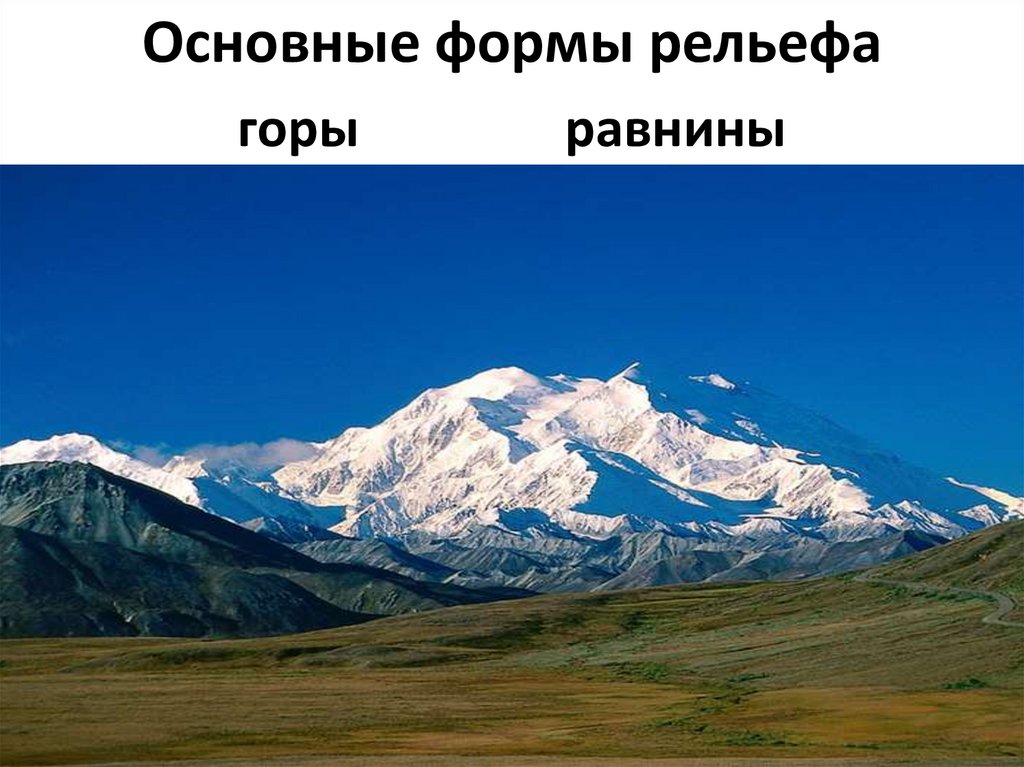 Формы рельефа горы