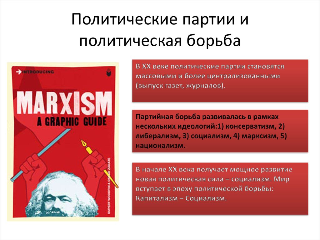 Политические эпохи. Политическая борьба. Политическая борьба партий. Социализм и политическая борьба. Межпартийная борьба.