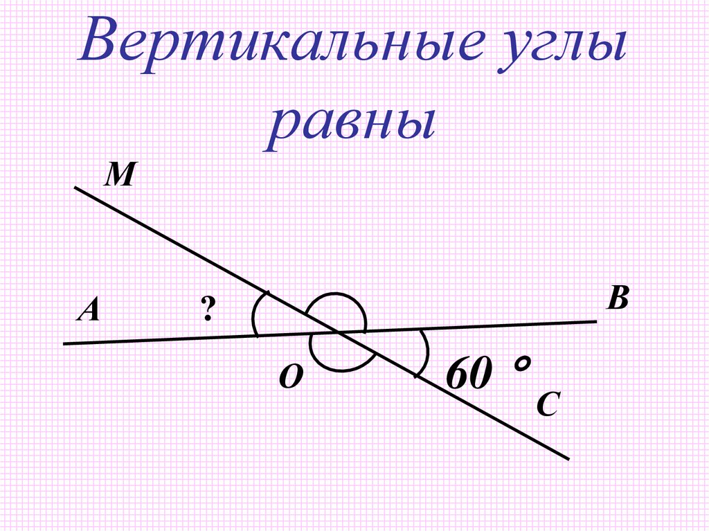 Чертеж вертикальных углов