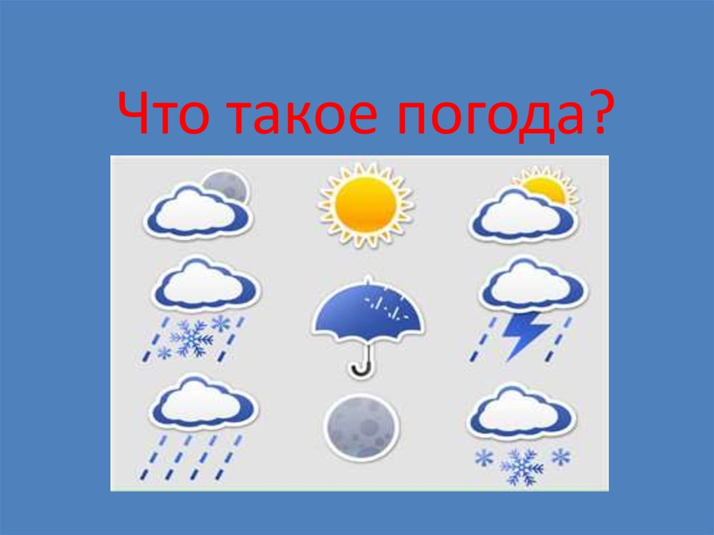 Что такое погода?