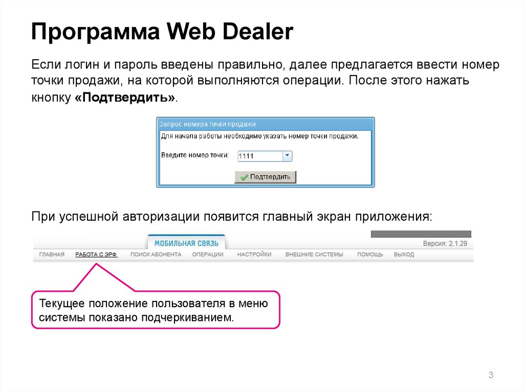 Программа Web Dealer