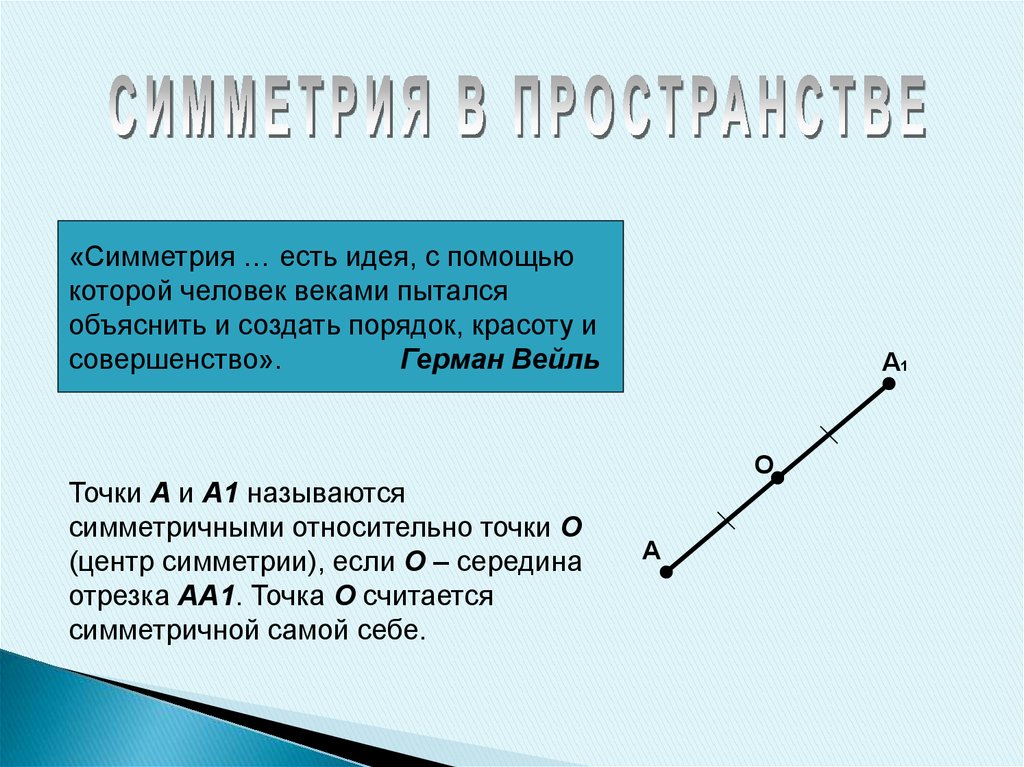 Симметрия в пространстве 6