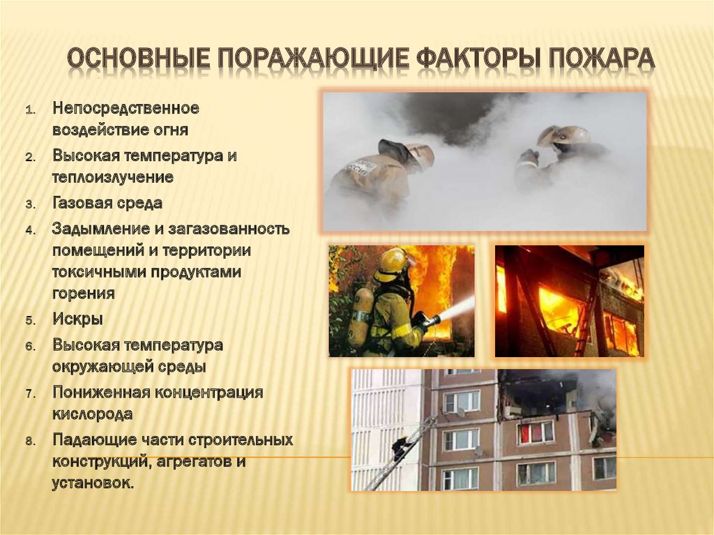 Продукты горения при пожаре. Факторы пожара. Опасные факторы пожара и взрыва. Опасные факторы возникающие при пожаре. Поражающие факторы огня пожара.