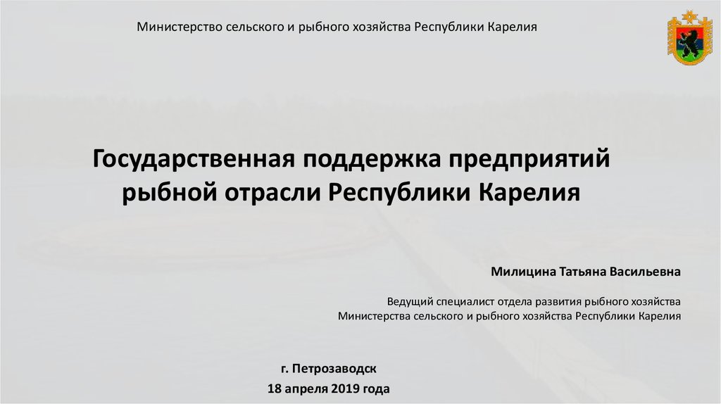 Реферат: Государственная поддержка инвестиционной деятельности в Республике Карелия
