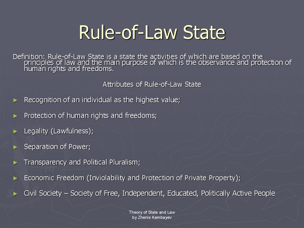 Rule-of-Law State
