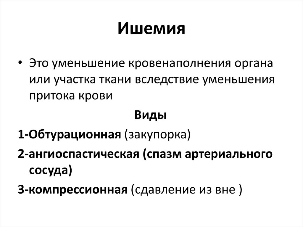 Признаки ишемии. Виды ишемии. Ишемия виды причины. Ишемия причины механизмы развития.