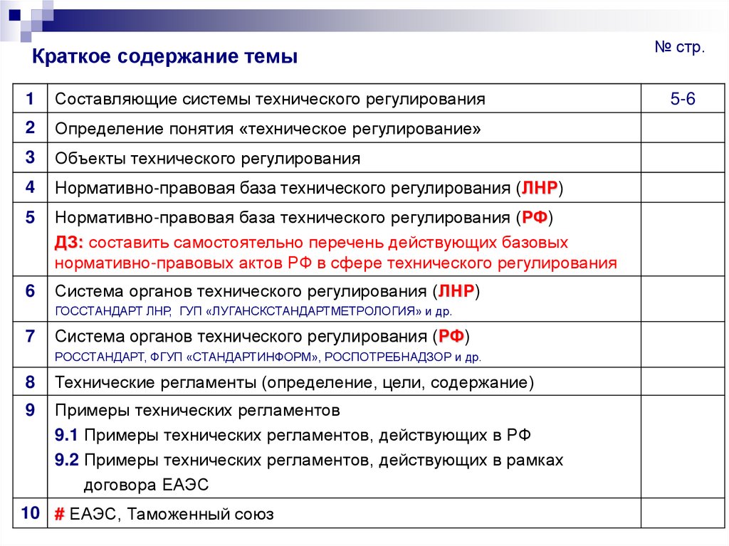 Техническое составляющее