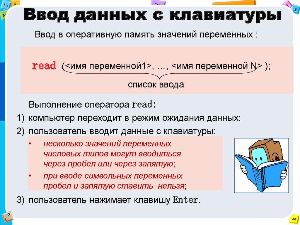 Организация ввода и вывода данных презентация