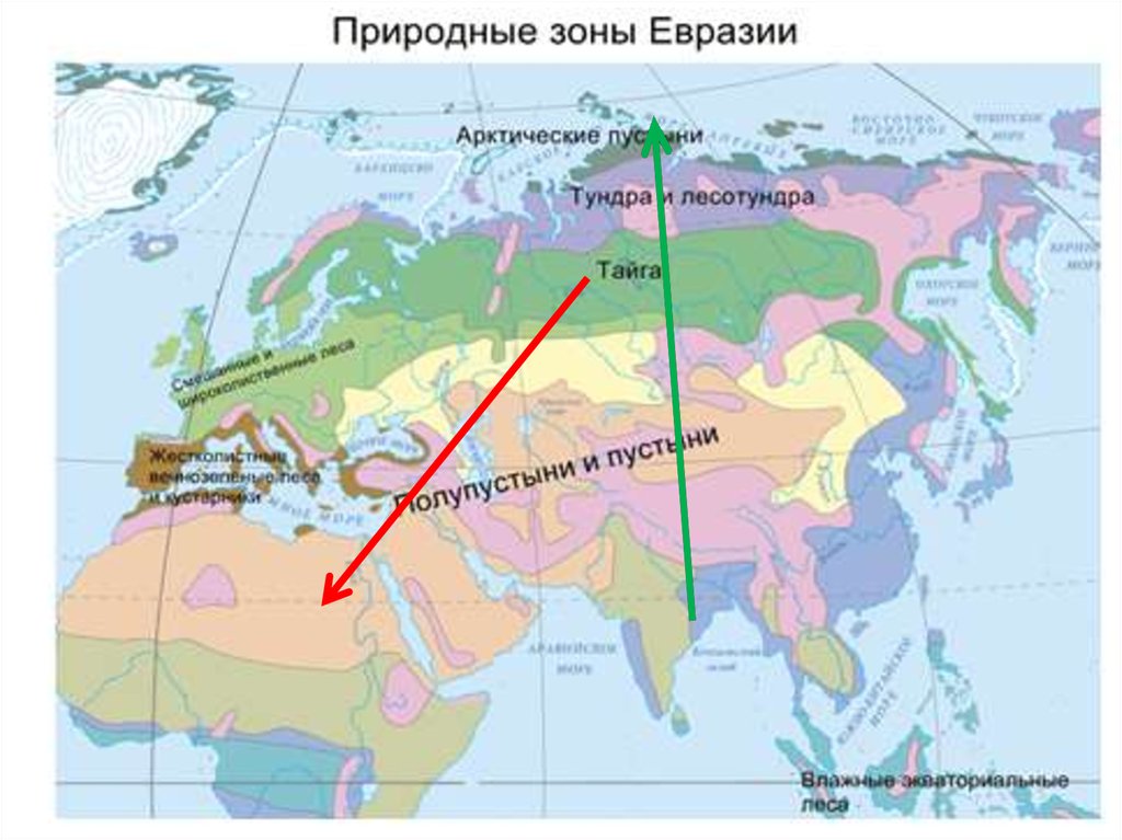 В каком поясе расположена большая часть евразии. Карта природных зон Евразии. Атлас 7 класс география Евразия природные зоны. Карта природные зоны Евразии 7 класс география. Природные зоны материка Евразия.