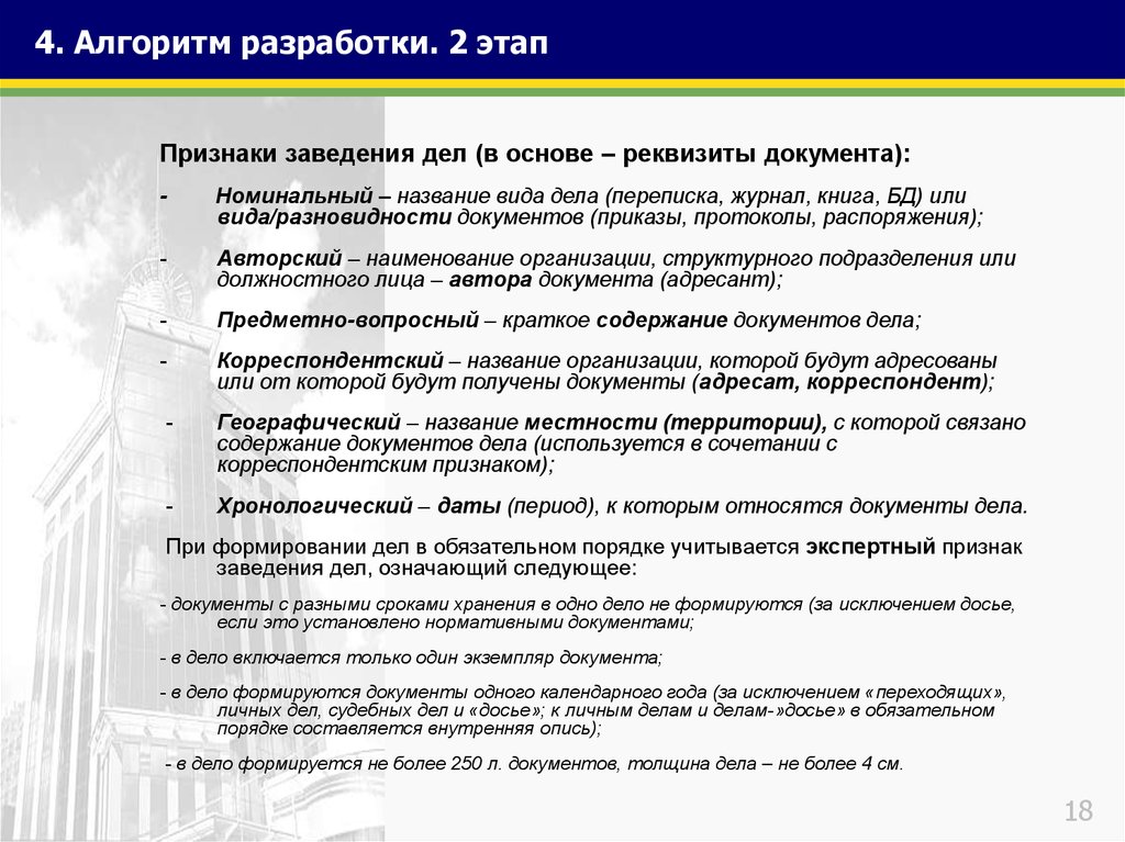 Дипломная работа: Номенклатура дел виды, роль и значение