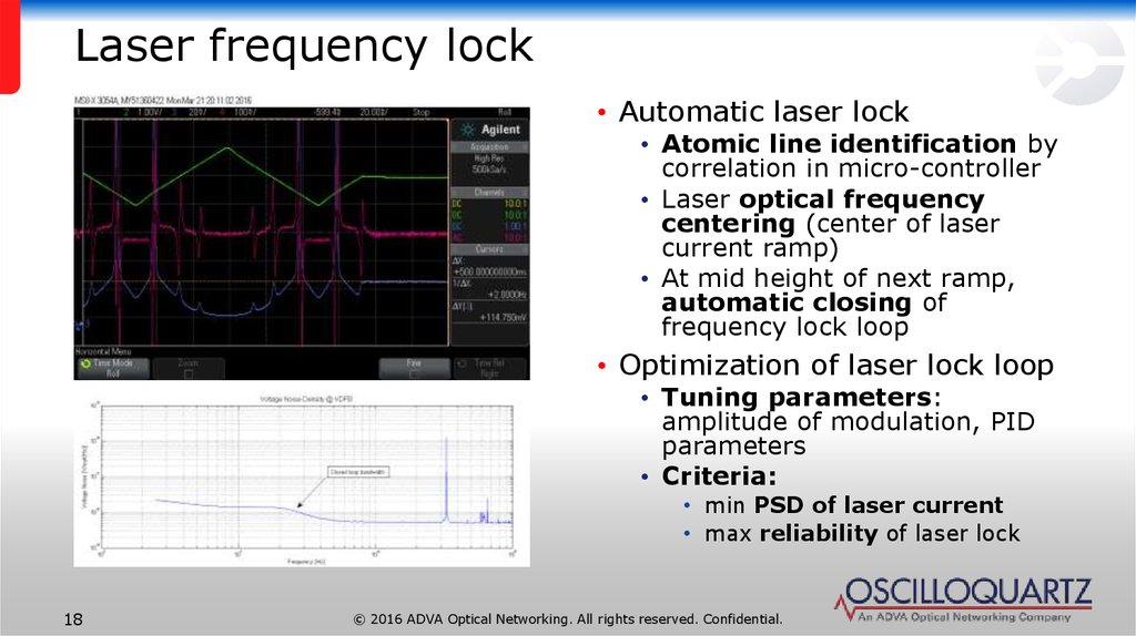 Laser frequency lock