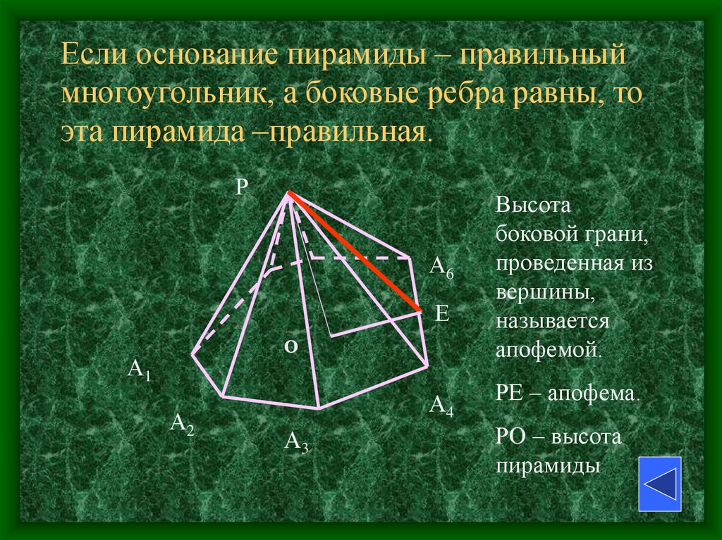 Апофема это в геометрии. Пирамида основание боковое ребро грань. Пирамида основание вершина боковые грани. Боковые грани и боковые ребра пирамиды. Грани и ребра пирамиды.