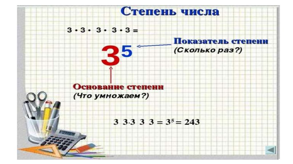 Степени 8 класс. Степени 8.