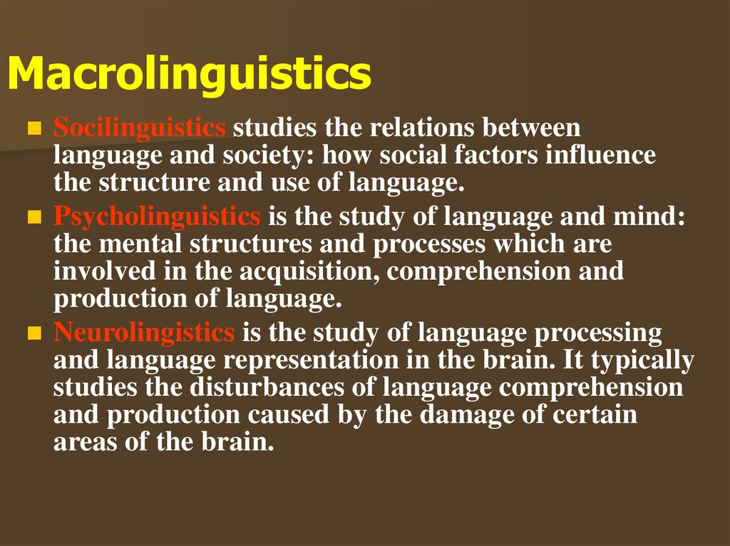Macrolinguistics