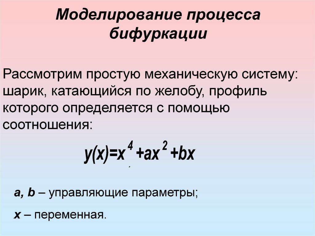 Моделирование процесса бифуркации
