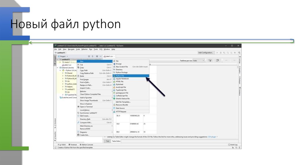 Новый python