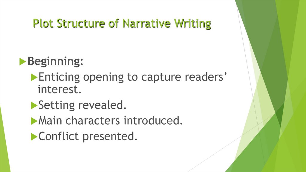 Plot Structure of Narrative Writing