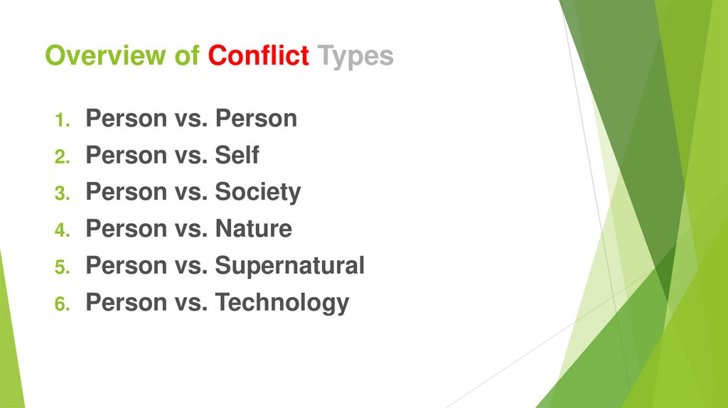 Overview of Conflict Types